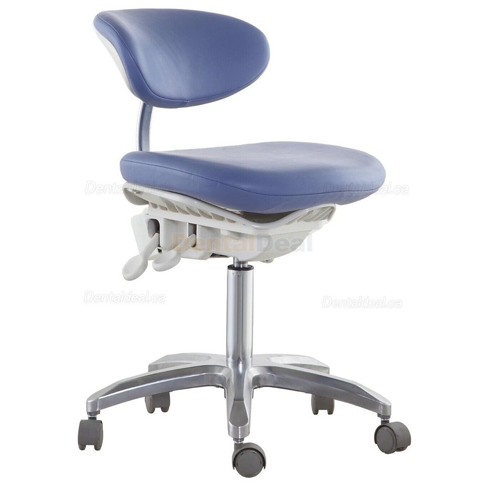 QIYUAN QY DS-PB1 Dental Operator Stool Chair Seat with Foot Base PU Leather